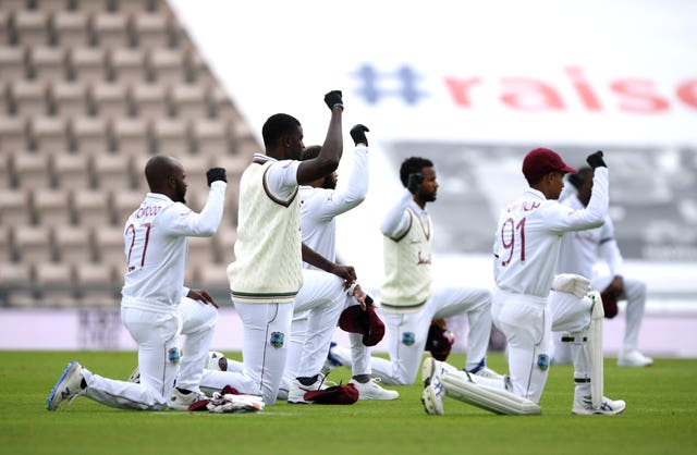 The West Indies and England took a knee together earlier this summer.