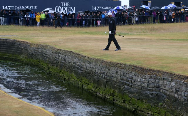 Dustin Johnson failed to get to grips with the Scottish course