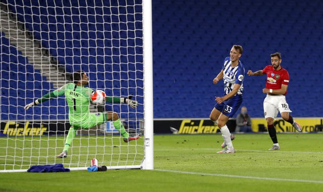 Bruno Fernandes, who scored twice against Brighton, has had a superb impact since arriving in January