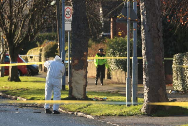 The two men and three children died when the stolen Renault Clio crashed into a tree (Danny Lawson/PA)