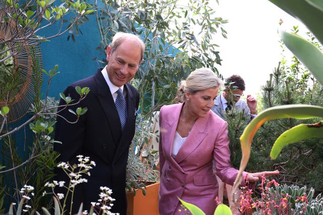 The Earl and Countess of Wessex also visited the show