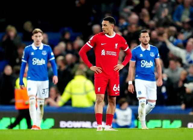 Trent Alexander-Arnold looks dejected