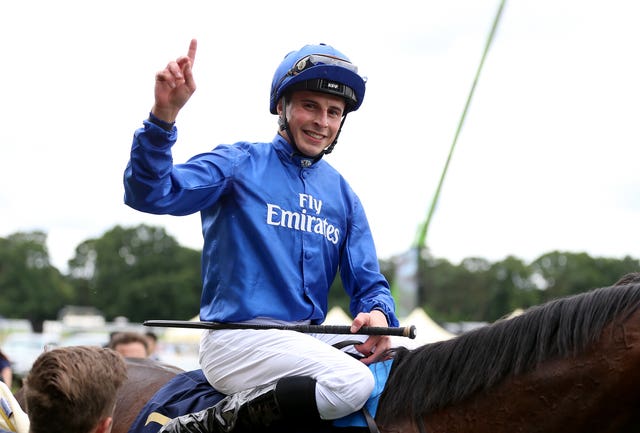 William Buick celebrates on Blue Point