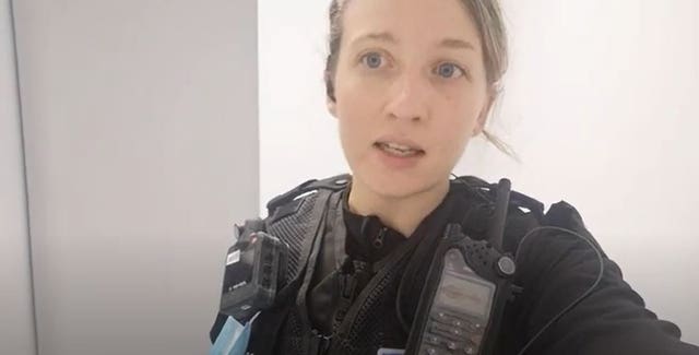 Pc Leanne Gould from Devon and Cornwall Police who voiced her concern about unvaccinated police officers gathering at the G7 summit
