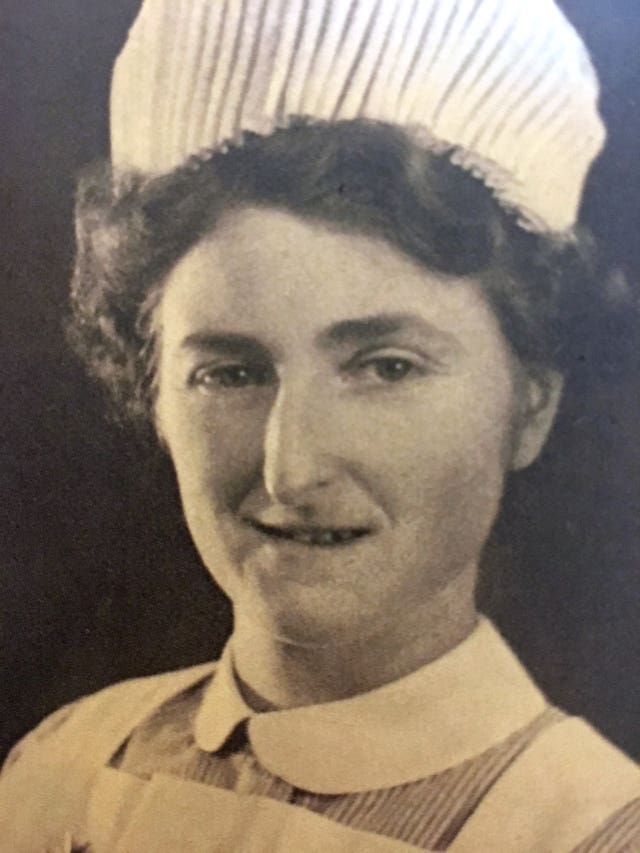 Rosemary Powell in her nurses's uniform during the Second World War (Royal British Legion/PA)