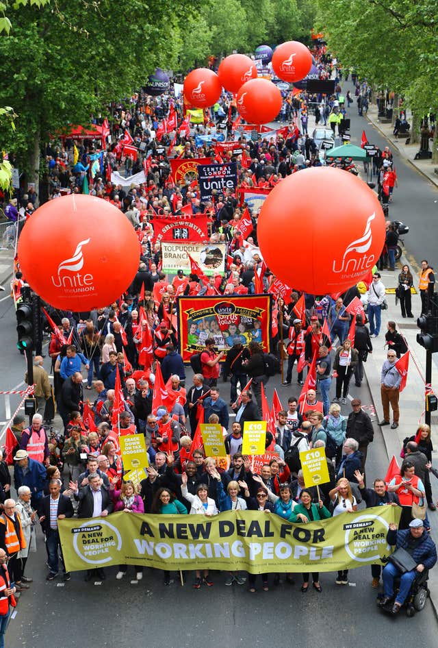 TUC rally - London