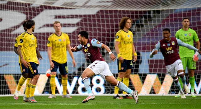 Trezeguet celebrates scoring the winner against Arsenal on Tuesday