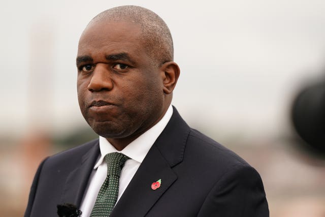 David Lammy at a groundbreaking event for a new prison