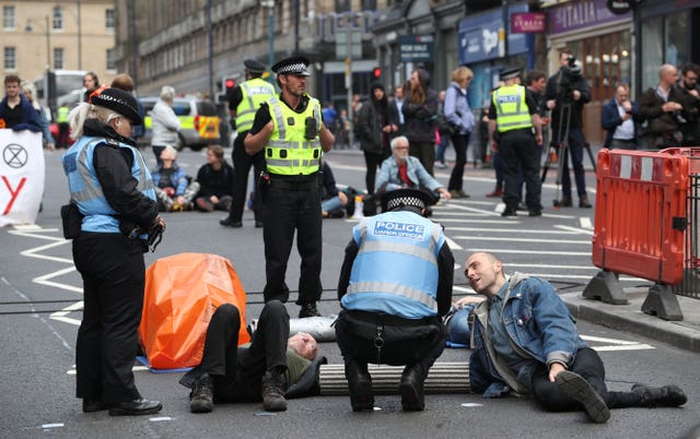 Extinction Rebellion protest – Edinburgh