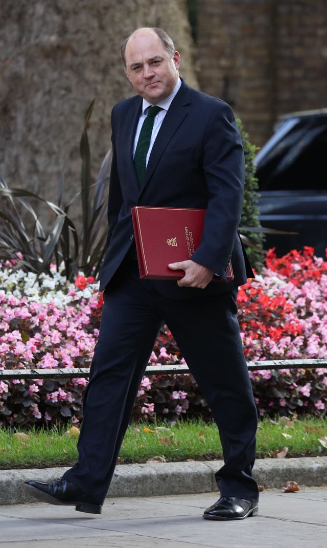 Defence Secretary Ben Wallace (Jonathan Brady/PA)
