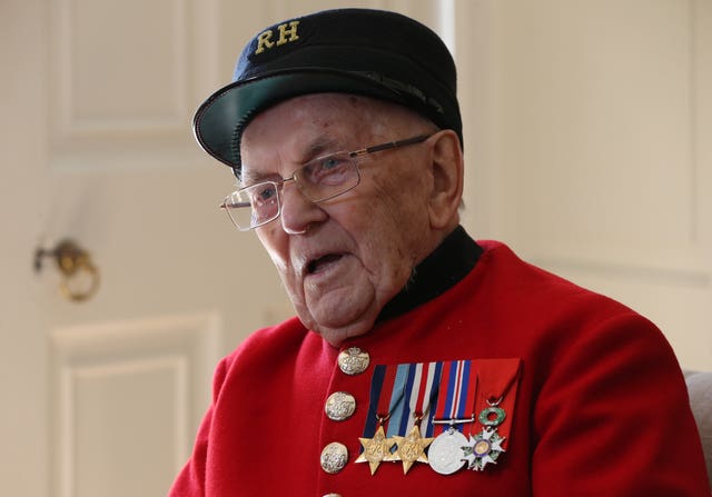 Chelsea Pensioner Bill Fitzgerald was 18 during the D-Day landings