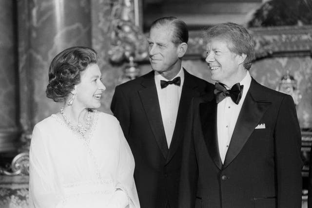 Jimmy Carter with the Queen