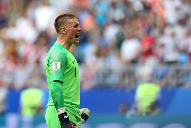 Jordan Pickford was England's first-choice goalkeeper throughout the 2018 World Cup.