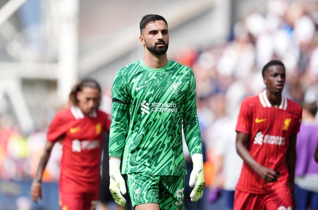 Liverpool goalkeeper Giorgi Mamardashvili