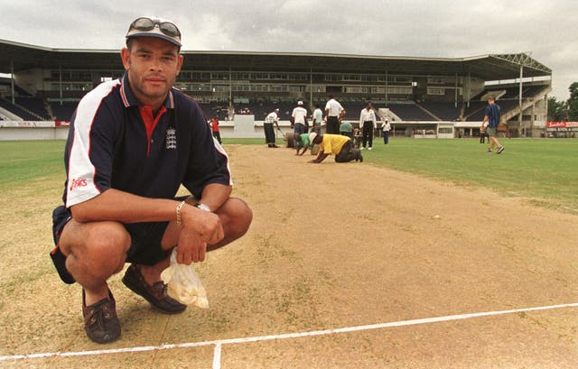 Dean Headley, pictured at Sabina Park, Jamaica, where the stand behind him was named after his grandfather George