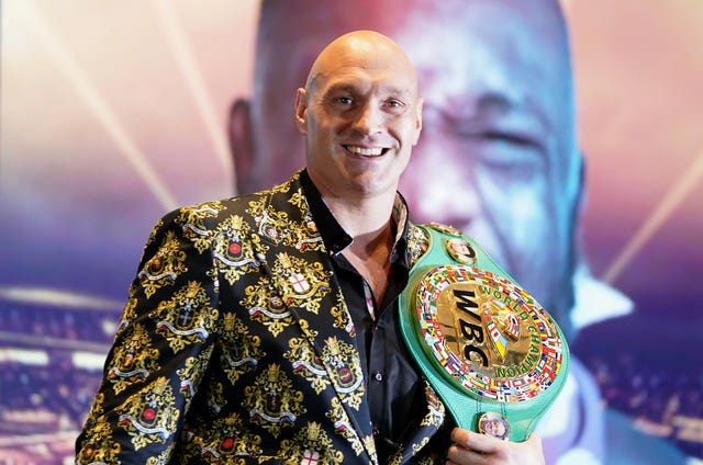 Tyson Fury smiles