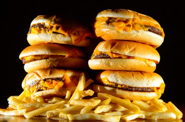 Burgers and chips