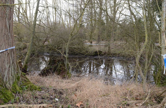 The site where the body of William Taylor was found (Hertfordshire Police/PA)