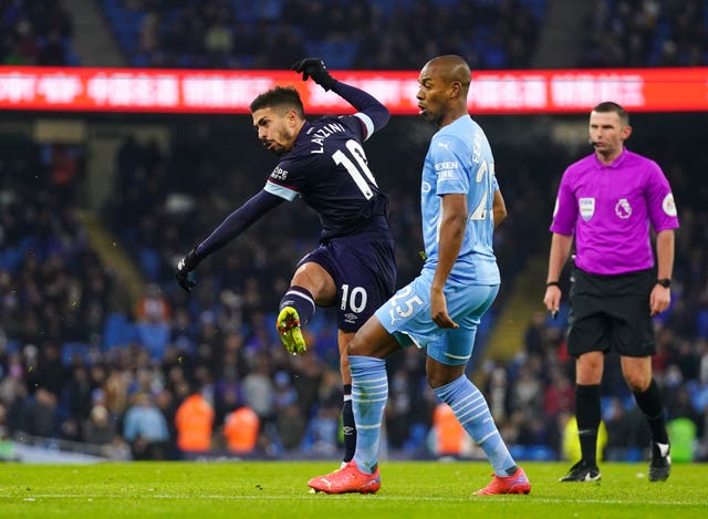 Manuel Lanzini scored West Ham's consolation