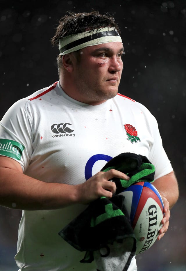 Jamie George has been preparing to throw with a wet ball in training