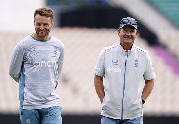 Matthew Mott, right, had unprecedented success with Australia's women's side (Andrew Matthews/PA)
