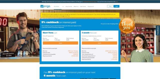 Wonga Finances