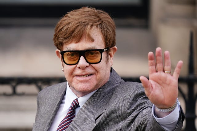 Sir Elton gave evidence via a video link (Aaron Chown/PA)