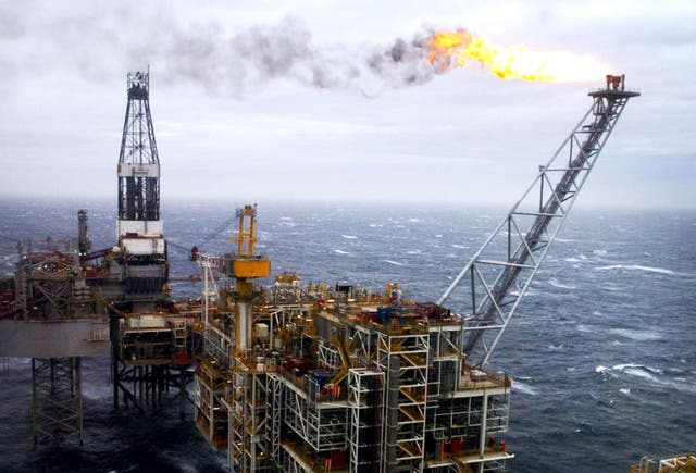 A North Sea oil platform