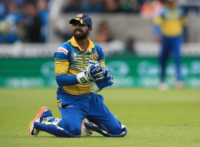 Sri Lankan wicketkeeper Niroshan Dickwella in one-day mode.