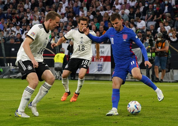 Mason Mount received praise for his performance against Germany