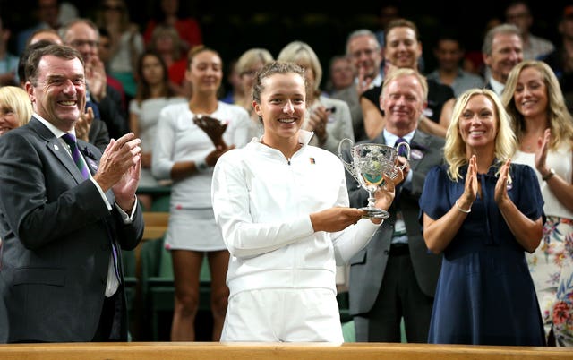 Iga Swiatek has come a long way since winning the girls' title at Wimbledon in 2018