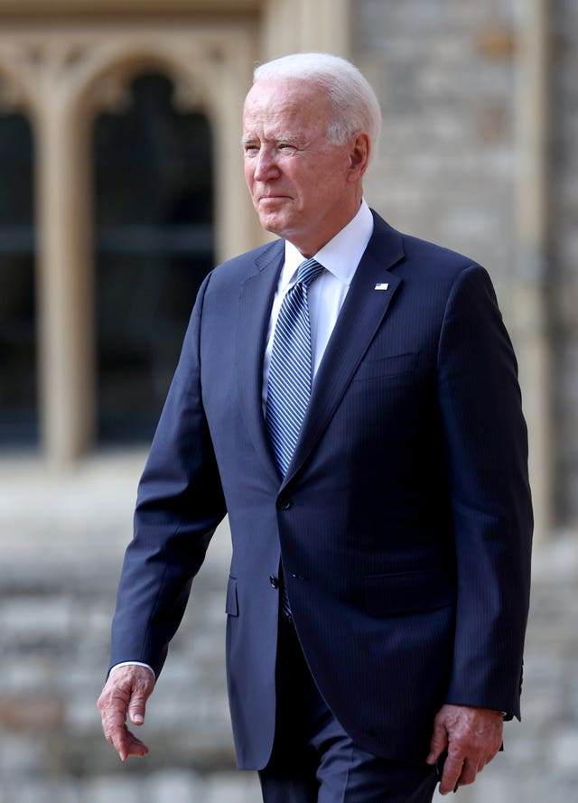 US President Joe Biden at Windsor Castle