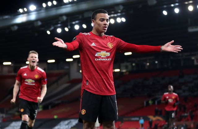 Mason Greenwood wrapped up United's 6-2 semi-first leg win against Roma