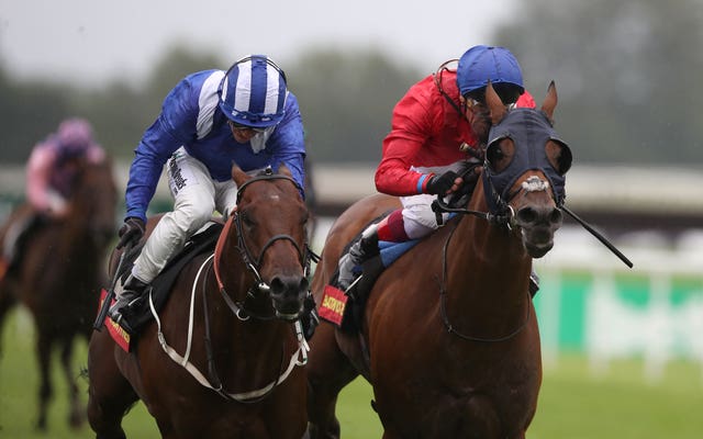 Remarkable (right) heads the weights for the Lincoln at Doncaster