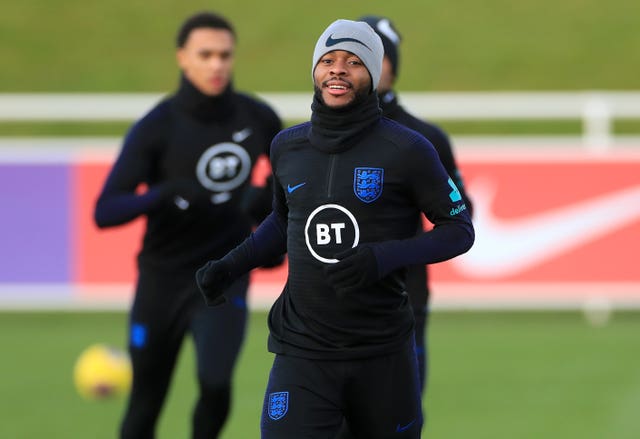 Raheem Sterling has impressed Gareth Southgate in training