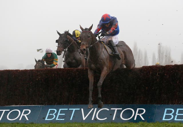 Splash Of Ginge jumping the last clear in last year's race