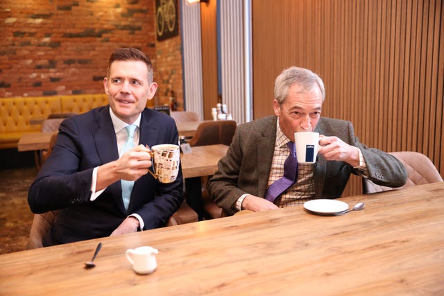 Matt Goodwin and Nigel Farage have a cuppa