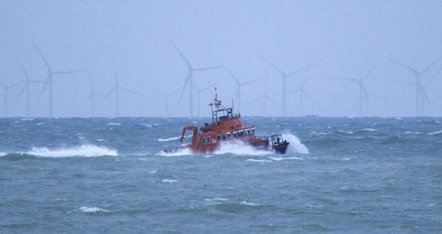 Fishing boat sinking