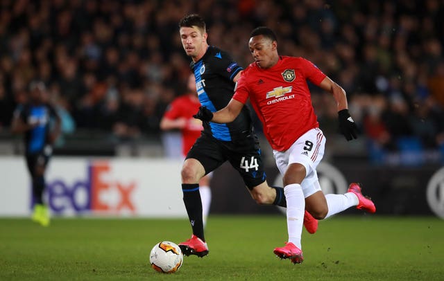 Martial scored a potential crucial away goal in Belgium