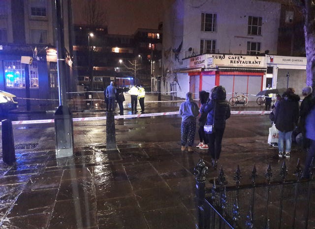 A man, who has not been identified, was pronounced dead at the scene (@Briggs741/PA)