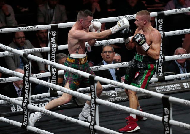 Taylor (left) defeated Ivan Baranchyk (right) to claim the IBF world super-lightweight title last time out