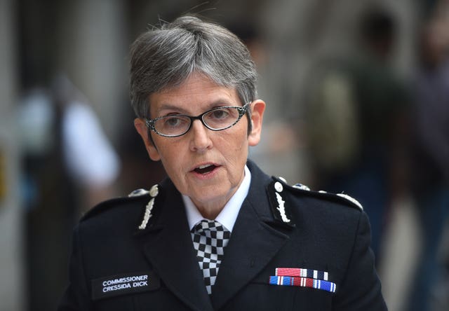 Metropolitan Police Commissioner Cressida Dick (Kirsty O'Connor/PA)