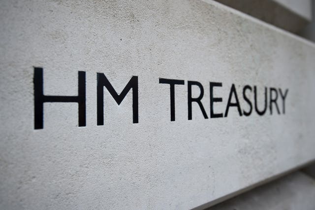 Treasury signage