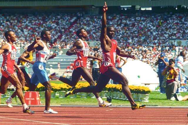 Ben Johnson's stunning performance at the Seoul Olympics was scrubbed from the record books