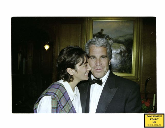 British socialite Ghislaine Maxwell with Jeffrey Epstein