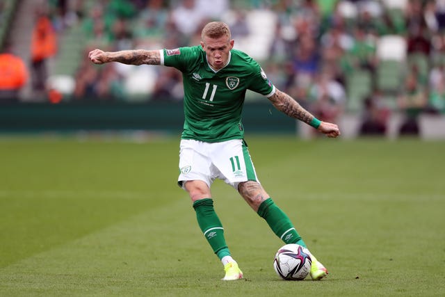 Republic of Ireland winger James McClean
