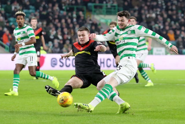 Oliver Burke made his Celtic debut against Airdrie 