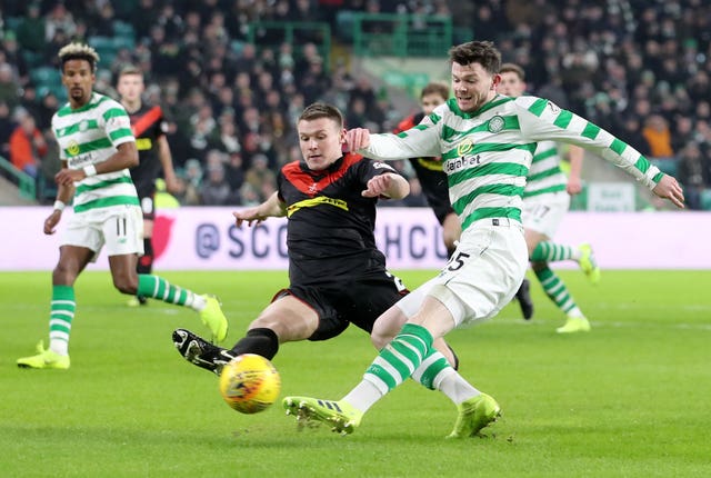 Oliver Burke made his Celtic debut against Airdrie