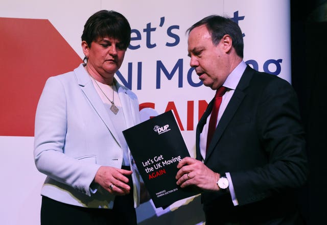 Arlene Foster and Nigel Dodds
