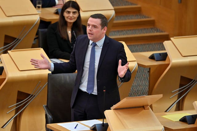 Douglas Ross in Holyrood